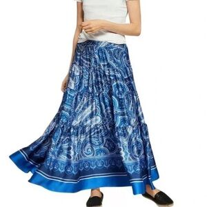 Lauren Ralph Lauren Paisley-Print Twill Maxiskirt